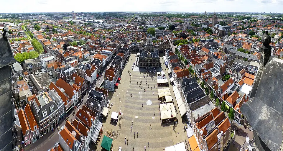 Markt and Nieuwe Kerk, Delft
